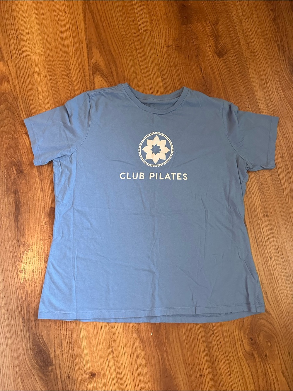 Club Pilates Women's Light Blue Logo Tee